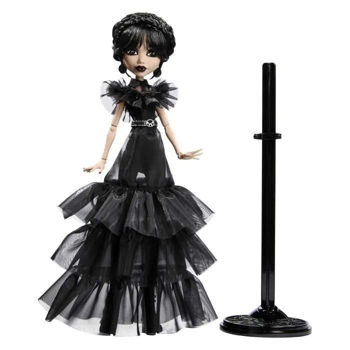 Monster High - Poupée Collection Mercredi Addams en Tenue de Bal - Robe Gothique pour Collectionneur - HXJ03
