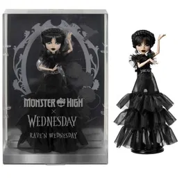 Monster High - Poupée Collection Mercredi Addams en Tenue de Bal - Robe Gothique pour Collectionneur - HXJ03