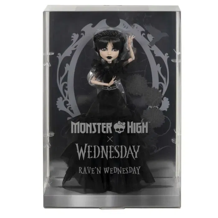 Monster High - Poupée Collection Mercredi Addams en Tenue de Bal - Robe Gothique pour Collectionneur - HXJ03