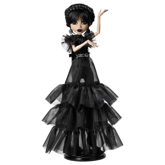 Monster High - Poupée Collection Mercredi Addams en Tenue de Bal - Robe Gothique pour Collectionneur - HXJ03