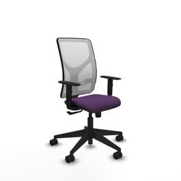 PIQUERAS Y CRESPO Chaise Motilla Synchro Pourpre et Blanc