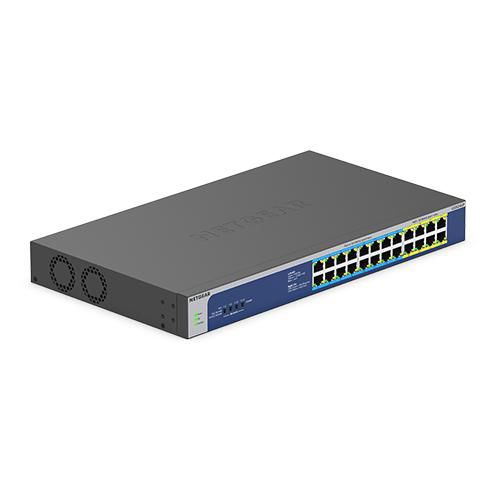 Netgear GS524UP - Commutateur Gigabit non managé 24 ports avec 16 ports PoE++ Ultra60 (60W) et 8 ports PoE+, budget 480W