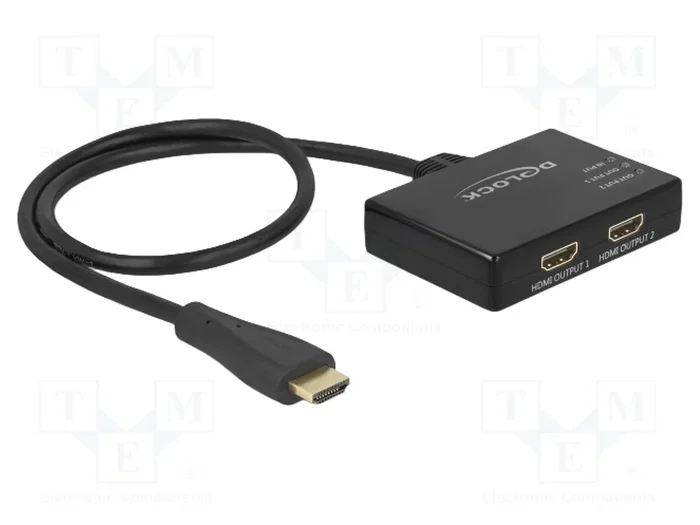 DELOCK Multiprise HDMI 1.4, UHD 2160p, Noir DELOCK Multiprise HDMI 1.4, UHD 2160p, Noir