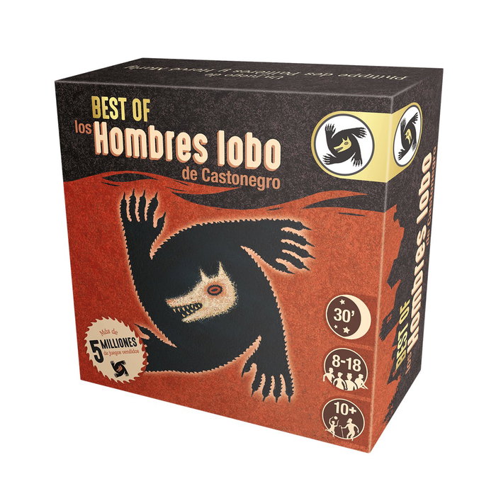 Asmodee LOB06ES Jeu de Cartes Los Hombres Lobo de Castronegro Best Of Édition Espagnole 8-18 Joueurs Asmodee LOB06ES Jeu de Cartes Los Hombres Lobo de Castronegro Best Of Édition Espagnole 8-18 Joueurs
