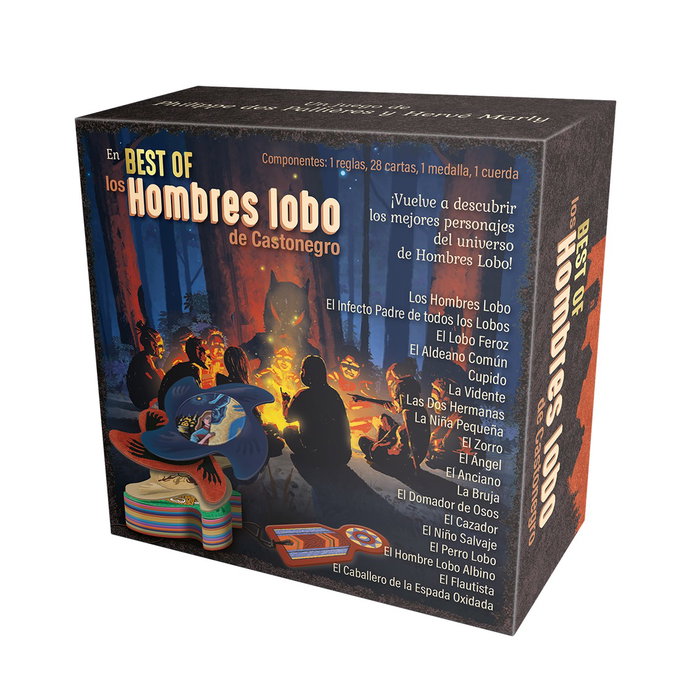 Asmodee LOB06ES Jeu de Cartes Los Hombres Lobo de Castronegro Best Of Édition Espagnole 8-18 Joueurs Asmodee LOB06ES Jeu de Cartes Los Hombres Lobo de Castronegro Best Of Édition Espagnole 8-18 Joueurs