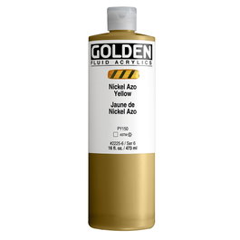 Golden Jaune de nickel azo - Couleurs acryliques fluides 473 ml