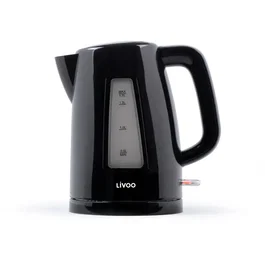 Livoo Bouilloire électrique DOD184N 2200 W 1.7 L Noir, base 360°, filtre anticalcaire amovible, arrêt automatique