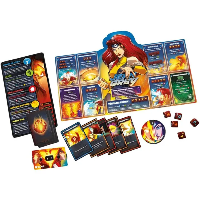 Lucky Duck Games Dice Throne Marvel X-Men (Cyclops, Gambit, Rogue, Jean Grey)