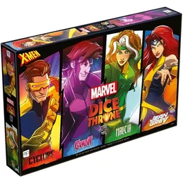 Lucky Duck Games Dice Throne Marvel X-Men (Cyclops, Gambit, Rogue, Jean Grey)