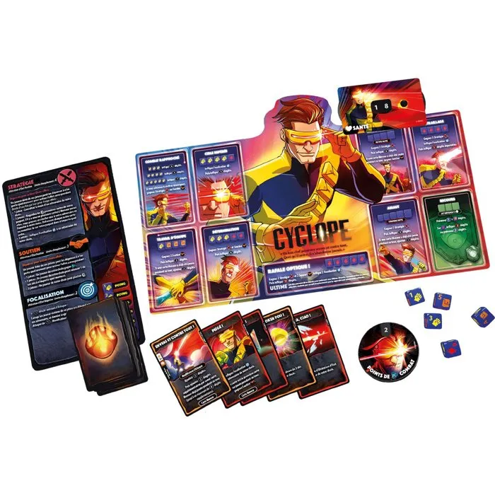 Lucky Duck Games Dice Throne Marvel X-Men (Cyclops, Gambit, Rogue, Jean Grey)