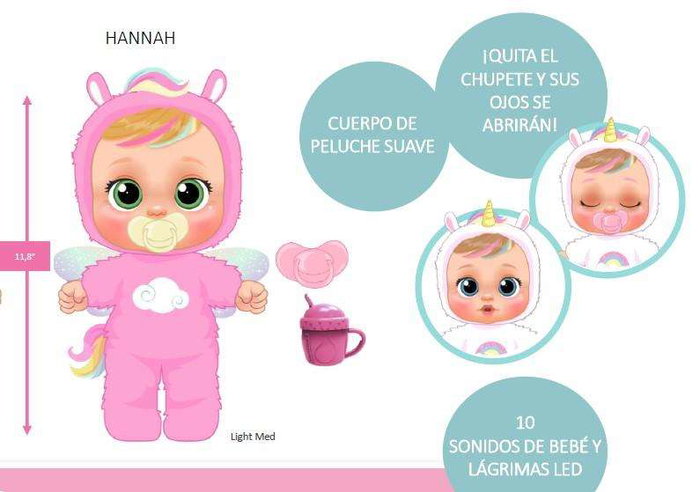 Imc Toys Bebe Lloron Real Love Hannah 30 cm