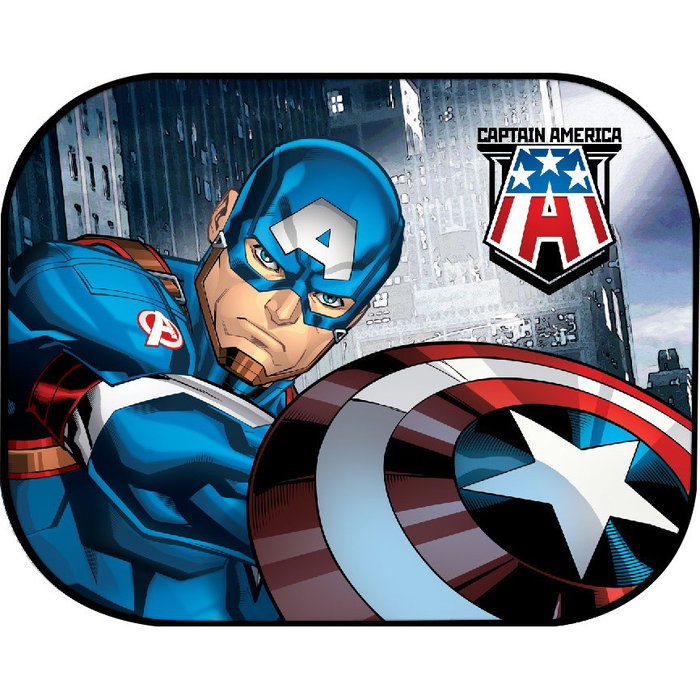 Licensing &I8 CZ10244 Rideaux Latéraux Marvel Captain America 44x35 cm 2Pz UV Protection Licensing &I8 CZ10244 Rideaux Latéraux Marvel Captain America 44x35 cm 2Pz UV Protection