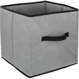 Five Boîte de rangement pliable 31 x 31 x 30 cm Gris rosé Polypropylène & carton