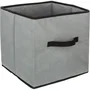 Five Boîte de rangement pliable 31 x 31 x 30 cm Gris rosé Polypropylène & carton