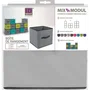 Five Boîte de rangement pliable 31 x 31 x 30 cm Gris rosé Polypropylène & carton