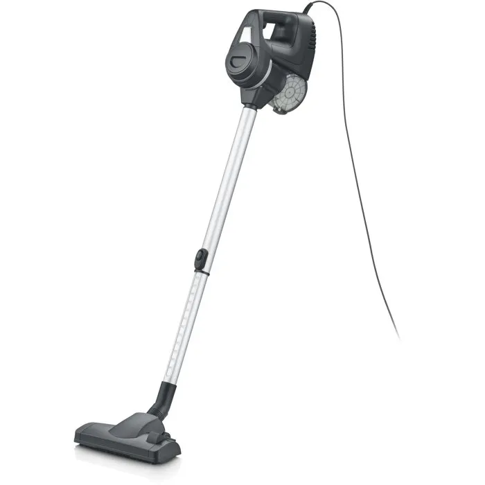 SEVERIN CY7080 Aspirateur balai filaire 600W 19000 Pa Bac 500 ml Câble 6 m Noir HEPA 13