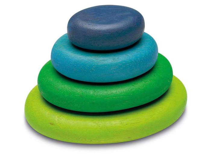 Cayro Stones - Jeu de construction en bois 4 pièces - À partir de 36 mois - Version multilingue Cayro Stones - Jeu de construction en bois 4 pièces - À partir de 36 mois - Version multilingue