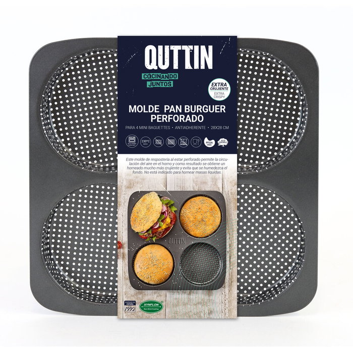 Quttin Moule façonné Burguer 28 x 28 x 2,5 cm Quttin Moule façonné Burguer 28 x 28 x 2,5 cm