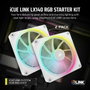 Corsair Kit de démarrage ventilateurs iCUE LINK LX140 RGB White Dual Fan