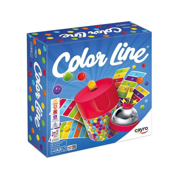 Cayro - Juego de accion y rapidez Colorline - Jeu d'action et rapidité - Dimensions 28x25,50x10,50 cm - Recommandé 5 ans Cayro - Juego de accion y rapidez Colorline - Jeu d'action et rapidité - Dimensions 28x25,50x10,50 cm - Recommandé 5 ans
