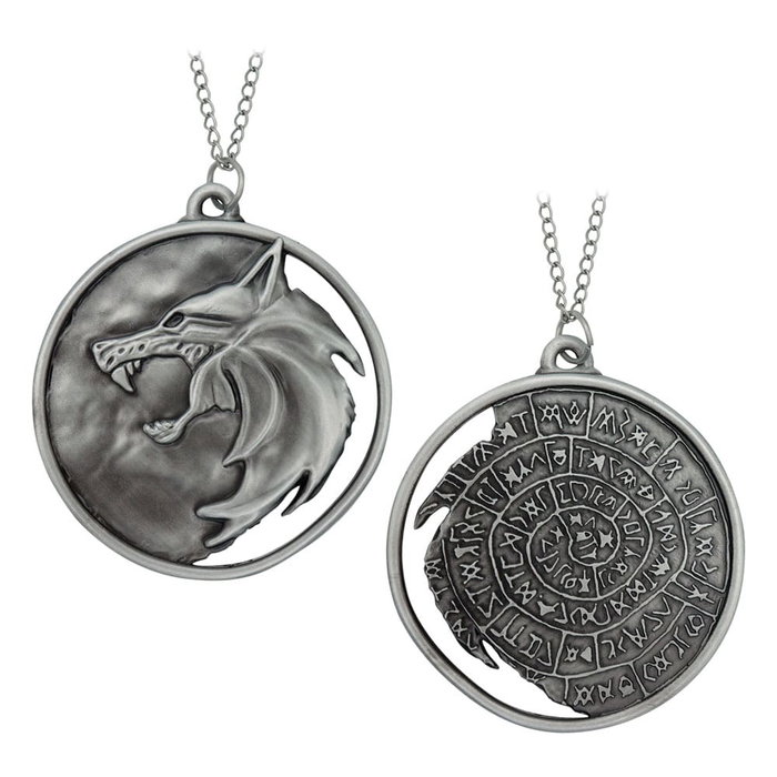 FaNaTtik Collier Réplique 1/1 Medallion de Geralt - The Witcher