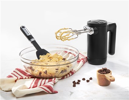 Kitchenaid 5KHMB732 EBM Batteur-Pétrin Sans Fil Compact Noir Mat avec 7 Vitesses et Démarrage Progressif