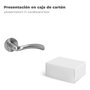 WOLFPACK LINEA PROFESIONAL Jeu de poignées pour portes Nilo rosette onda satinée