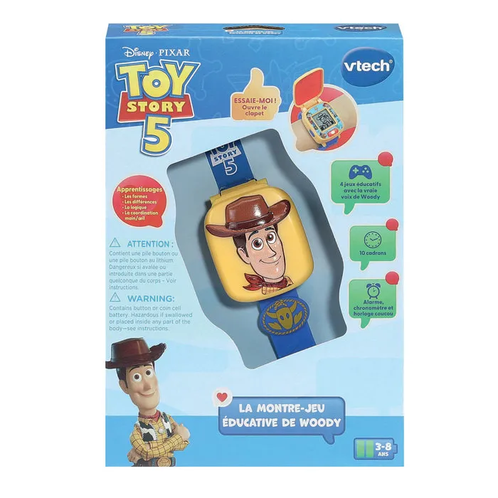 Vtech Toy Story 5 - La montre-jeu éducative de Woody - Multicolore
