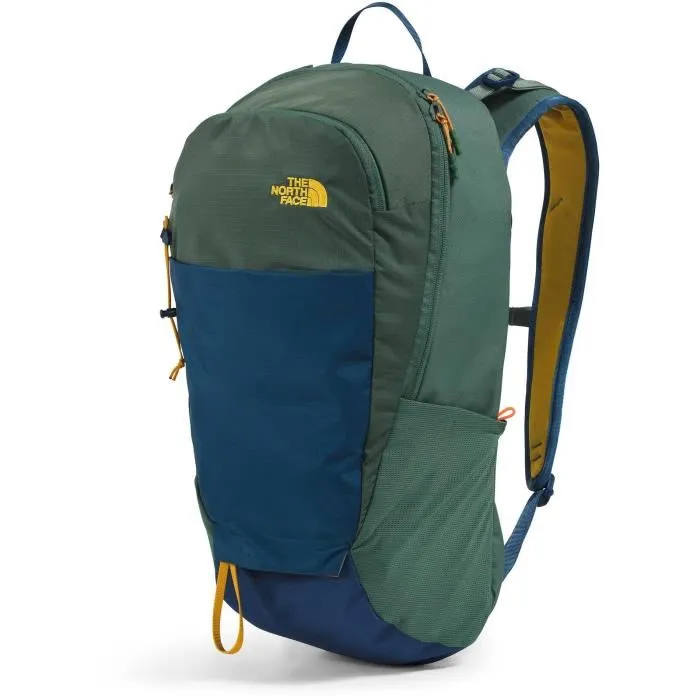 The North Face Basin 18 L - Sac à Dos de Randonnée Compact et Robuste en Tissu Ripstop avec Housse de Pluie Intégrée et Système de Suspension NextVent - Green / Navy