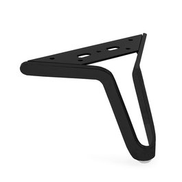 Q&Q - Pied de meuble métallique vintage H120, pied de sofa, hauteur 120 mm - Finitions disponibles : Chrome, Blanc mat, Nickel foncé, Noir mat