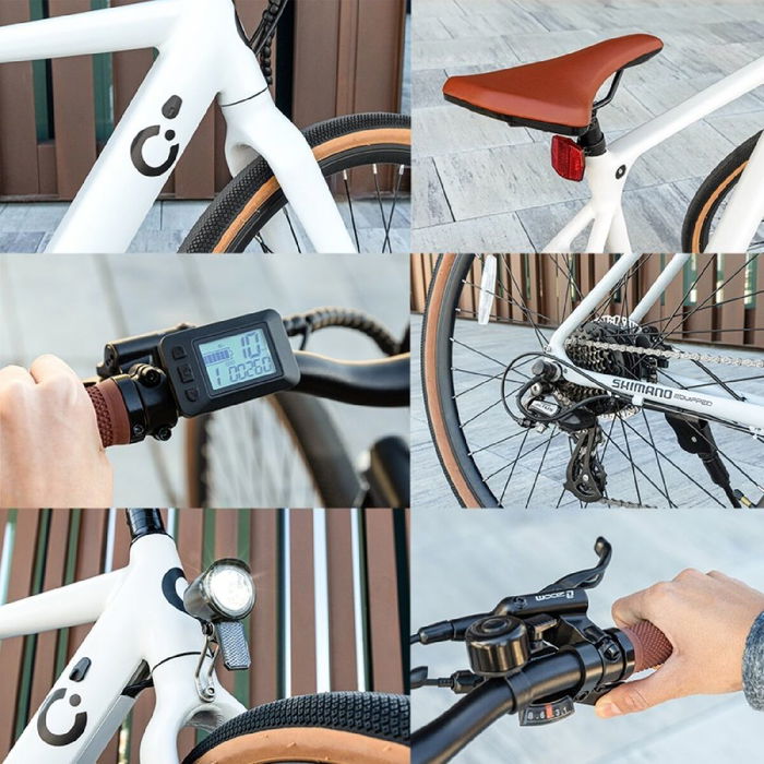 Vélo Électrique Cecotec City Sprint Blanc 250 W 10 Ah 360 wh 28"