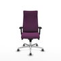 Piqueras Y Crespo Fauteuil Albacete, mécanisme Synchro, Similicuir Morado, Base Aluminium