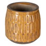 BigBuy Garden Cache-pot en Céramique Moutarde 17,5 x 17,5 x 17 cm
