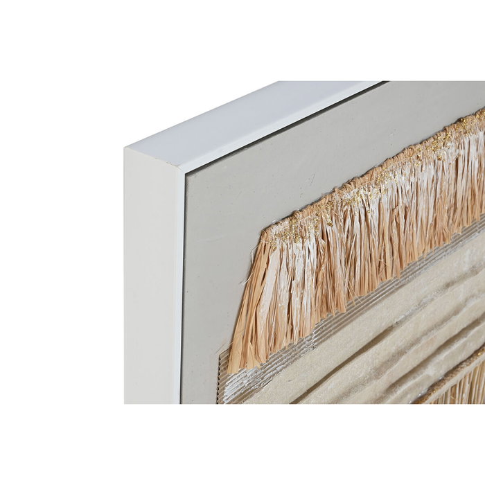 Toile Home ESPRIT Blanc Naturel Boho 82 x 4,5 x 82 cm (2 Unités)