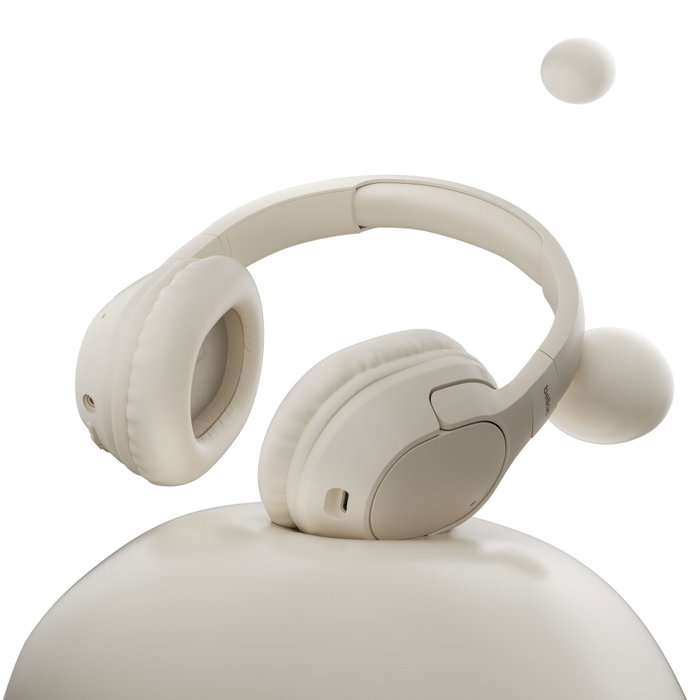 Belkin Soundform Surround AUD009hqSA - Casque sans fil Over-Ear - Beige Belkin Soundform Surround AUD009hqSA - Casque sans fil Over-Ear - Beige