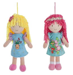 Creaciones Llopis - Poupée Piti 35 cm avec cheveux en laine, 4 modèles assortis, polyester-acrylique, 3 ans, langues: espagnol, portugais, français