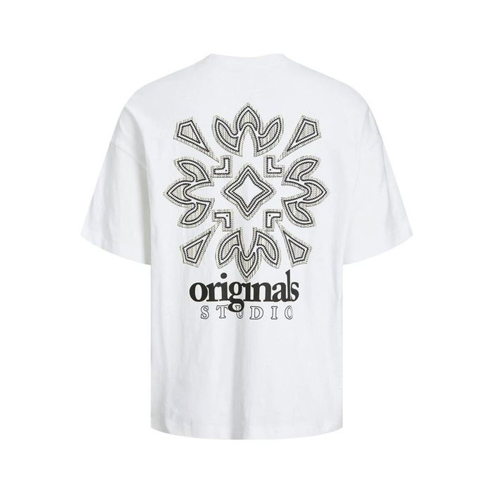 T-shirt à manches courtes homme Jack & Jones 12252953-177627 Blanc (XL)