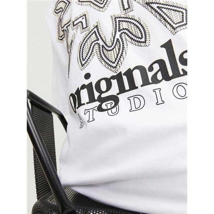 T-shirt à manches courtes homme Jack & Jones 12252953-177627 Blanc (XL)