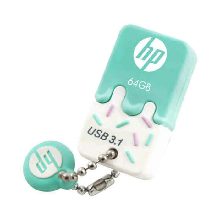 Clé USB HP HPFD778W-64 Menthe 64 GB 30 MB/s-75 MB/s (1 Unité) Clé USB HP HPFD778W-64 Menthe 64 GB 30 MB/s-75 MB/s (1 Unité)