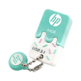 HP x778w 64 Go Clé USB 3.2 Gen 1 Blanc Vert Lecture 75 Mo/s Écriture 30 Mo/s