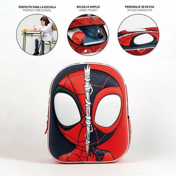Cartable Spider-Man Rouge 25,0 x 31,0 x 10,0 cm