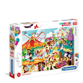 Clementoni Puzzle Luna Park 60 Pièces Supercolor - Jeu Créatif Unisexe pour Enfants dès 5 Ans
