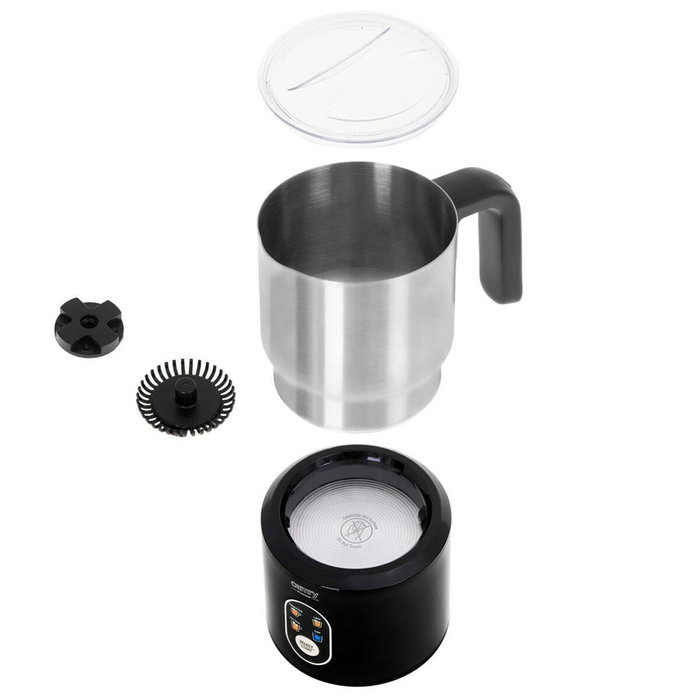 Adler Mousseur à Lait CR 4498 Noir Argenté 350 ml