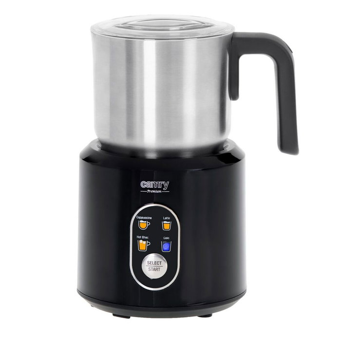Adler Mousseur à Lait CR 4498 Noir Argenté 350 ml