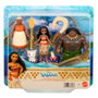 MATTEL Disney Princess - Pack de 5 Figurines Vaiana avec Accessoires : Vaiana, Maui, Grand-Mère Tala, Pua et Crabe