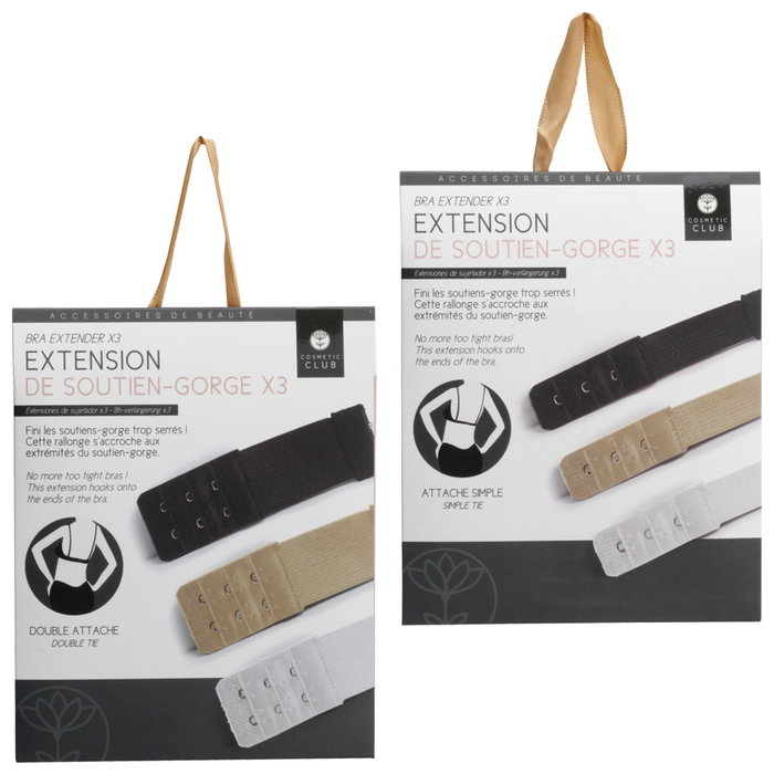 Cosmetic Club Lot de 3 extensions de soutien-gorge Cosmetic Club Lot de 3 extensions de soutien-gorge