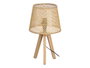 Giftdecor Lampe de Table conique en Abat-jour Naturel 32 cm Marron Bois Pin PVC Papel Ampoule E14 (Set de 6)