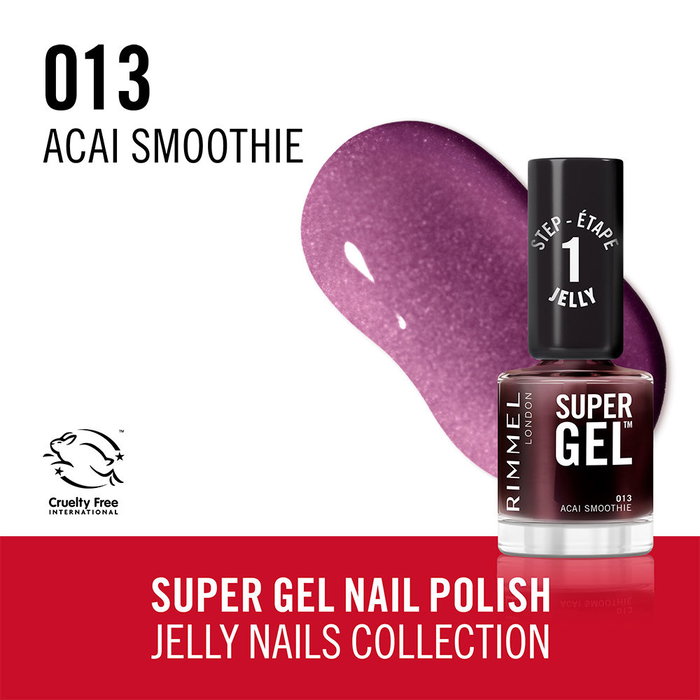 Rimmel London Vernis à Ongles SUPER GEL #13-Acai Smoothie 12 ml Rimmel London Vernis à Ongles SUPER GEL #13-Acai Smoothie 12 ml