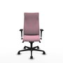 Piqueras Y Crespo Fauteuil Albacete, Tissu Rose, Mécanisme Synchrone, Bras 1D