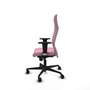Piqueras Y Crespo Fauteuil Albacete, Tissu Rose, Mécanisme Synchrone, Bras 1D